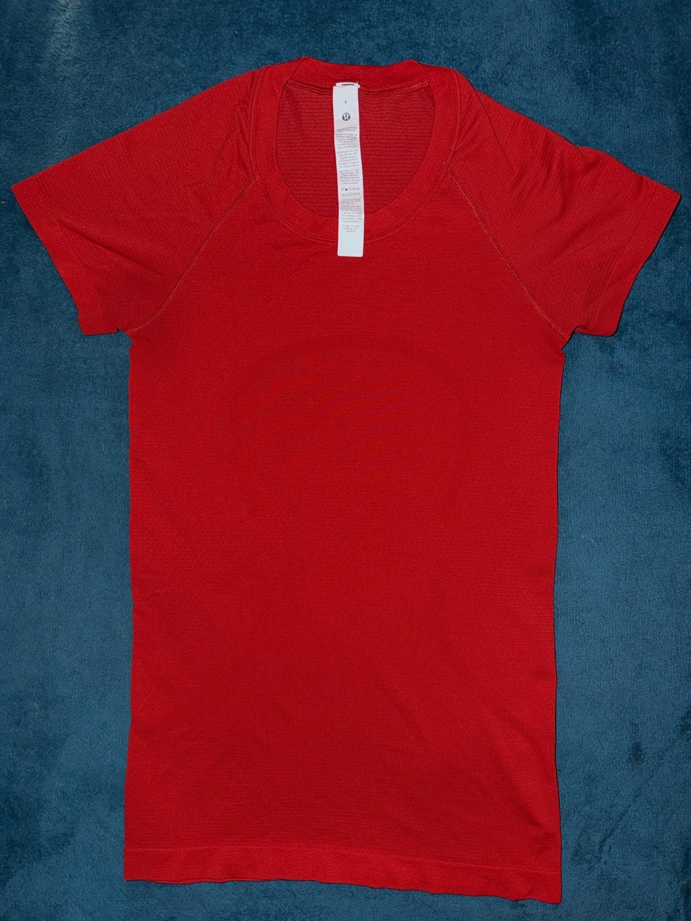 lululemon athletica Red Short-Sleeve Athletic Tee